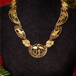 Rare vintage Wild Bryde Luna statement necklace